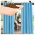 Cross Land Outdoor Curtains UV Protection Thermal Insulated Blackout for patio,garden,Blue,54"x 108"   